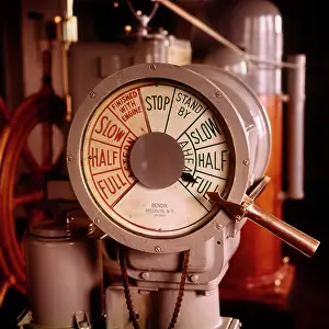 Ship Bridge Engine Order Telegraph Or Eot Or Chadburn