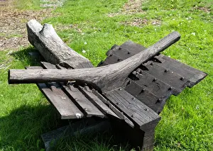 Vestfold: Ship building, Sandefjord Viking Park, Vestfold, Norway