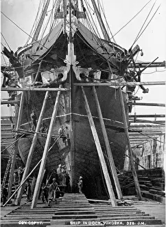 Yokosuka: Ship in dock, Yokosuka, Japan