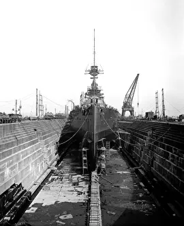 Audacious: Ship in drydock