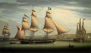 Greenock: Ship Favorite Maneuvering off Greenock