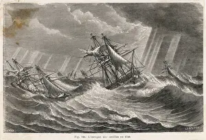 SHIP IN HURRICANE