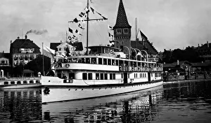 Bregenz: Ship on Lake Constance in Bregenz, 1929