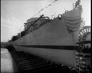 Sideways: A Ship Being Launched, Sideways