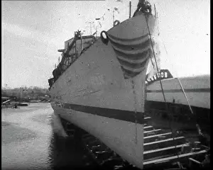 Sideways: A Ship Being Launched, Sideways