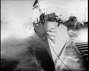 Sideways: A Ship Being Launched, Sideways