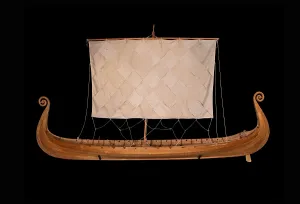 Oseberg: Ship model, Swedish History Museum, Stockholm, Sweden