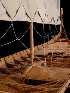Oseberg: Ship model, Swedish History Museum, Stockholm, Sweden