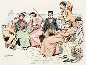 Poorly: Ship passengers feeling poorly, 1897