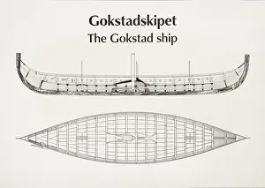 Clinker: Ship plan, Slottsfjells Museum, Tonsberg, Norway