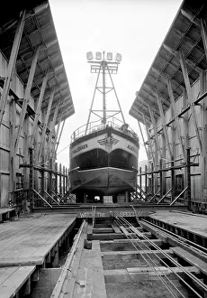 Ramp: Ship on a ramp at Naval Operating Base Dutch Harbor