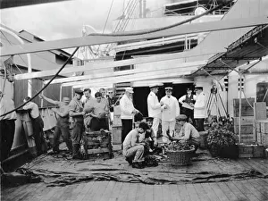 Ubersee: Ship Transport - Supplies on Board around 1912