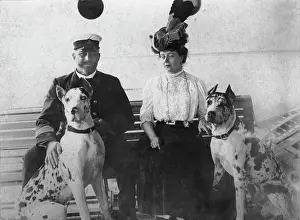 Commuting: Ship Travel - Captain and Lady around 1912