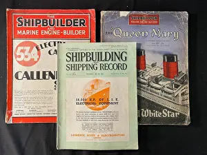 Shipbuilder: Three shipbuilding magazine front covers