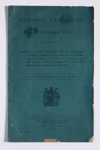 Shipwrecks: Shipping Casualties HMSO report