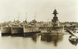 Chatham: Ships in Chatham Dockyard, Kent