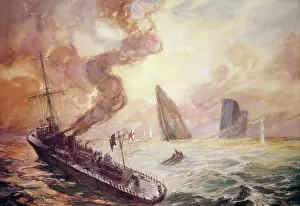 Survivors: Ships sinking and in trouble, WW1