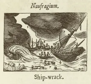 C17th: Shipwreck Scene - 17th century