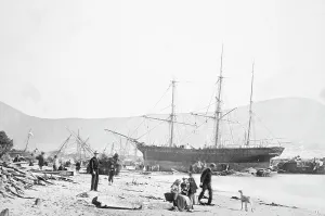 Sachm: Shipwreck in Table Bay, 1865