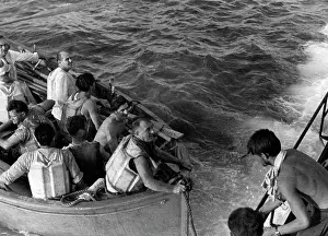 Lifeboat: Shipwrecked allied sailors, ca. 1941
