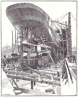 Alaric: Shipyard Scene by Leon Alaric Shafer