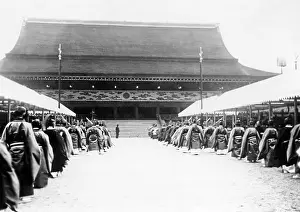 Hirohito: Shishinden on the grounds of the Imperial Palace in Kyoto