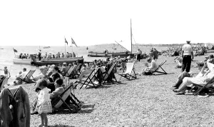 Shoeburyness: Shoeburyness, West Beach c1955