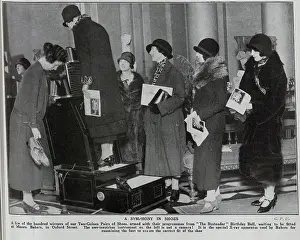 Bystander: Shoefitting xray machine, at Messrs Babers, Oxford Street