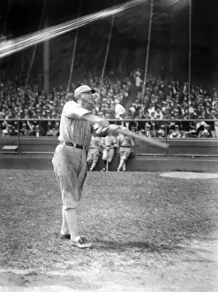 Shoeless: Shoeless Joe Jackson, batting practice, ?