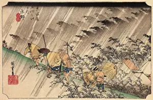 Downpour: Shono: Driving Rain, by Hiroshige