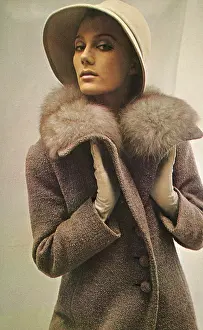 Sandys: Shoot for Jaeger - winter coat with fur collar