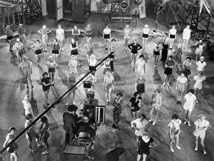 Choreography: Shooting of a dance scene during the 30s