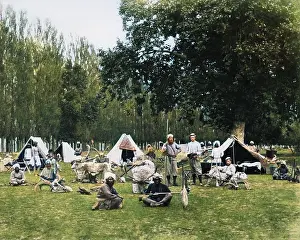 Kashmir: Shooting party at Srinagar, Kashmir, India