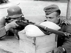 Correct: Shooting training in the Wehrmacht, 1940