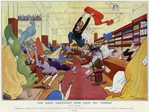 The Shop Assistant who Lost his Temper by H. M. Bateman