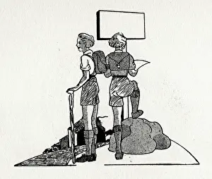 Hiker: Shop window design, Hiking