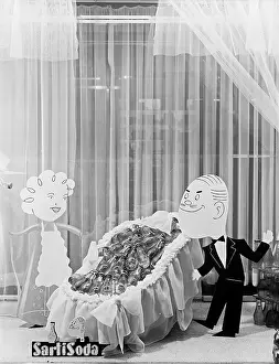 Fondazione Alinari Per La Fotografia: Shop window displaying an advertisement