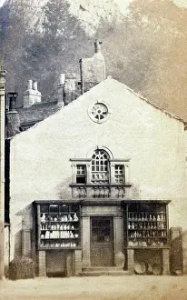 Settle: Shopfront - possibly a chemist - in Settle, Yorkshire