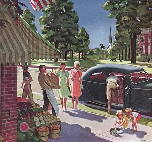 Grocer: Shoppers at a Grocer