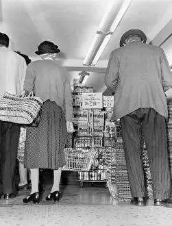 Shoppers at a Grocery Store