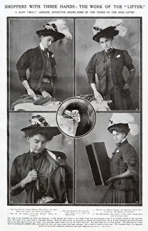 Trick: Shoppers with three hands: Work of the lifter 1908