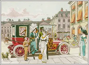 Parisiennes: Shopping by car in Paris, 1911