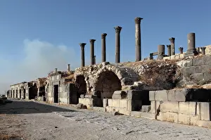 Colonnaded: Shops on Decumanus Maximus, Umm Qais, Jordan