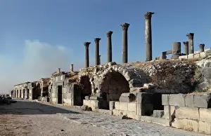 Colonnaded: Shops on Decumanus Maximus, Umm Qais, Jordan