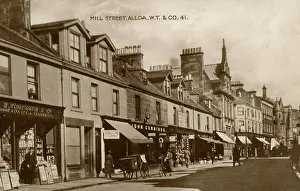 Stationer: The shops on Mill Street, Alloa, Scotland