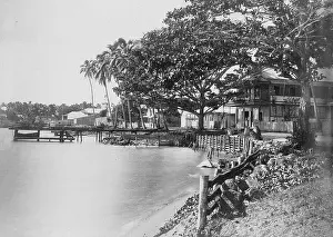 Samoa: Shore in Apia in Samoa, 1903