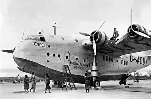 Airboat: Short Empire flying boat, ca. 1937