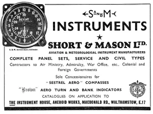 Aircaft: Short & Mason Aircraft Instruments - Aircaft Panel Sets