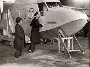 Sealand: Short SA6 Sealand in the hangar