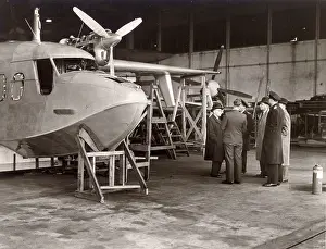 Sealand: Short SA6 Sealand in the hangar